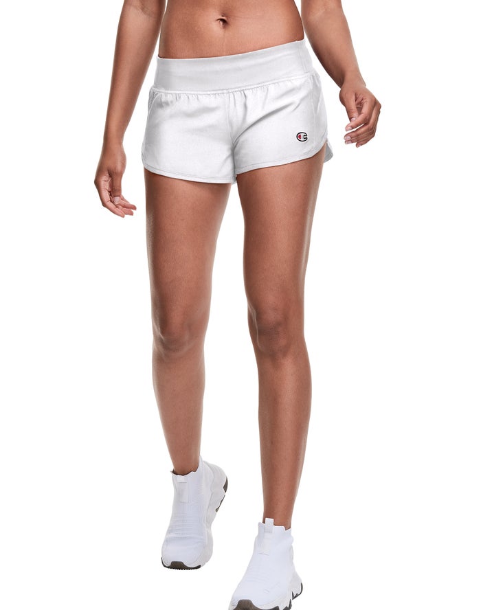 Champion Sport 2.5 White Shorts Womens - South Africa VQKWDP093